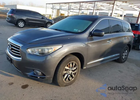 2013 Infiniti Jx35 z USA, uszkodzony, nr VIN 5N1AL0MM2DC309476